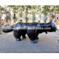 Famous metal statue bronze cast fat cat sculpture for decoration